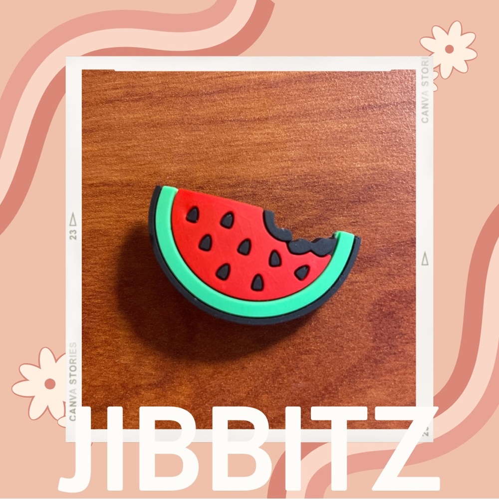 🌸5/$10 Watermelon Jibbit / Shoe Charm